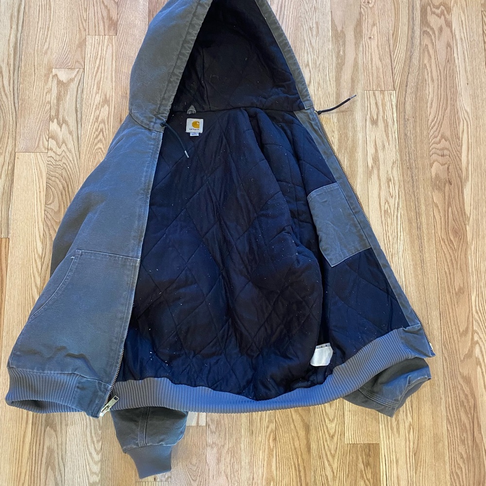 Carhartt Hooded Jacket in Gray and Black